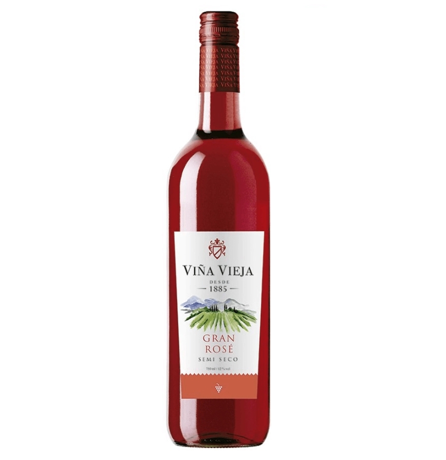 Vino VIÑA VIEJA Semiseco Rosé Botella 750ml